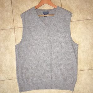 cashmere grey sweater vest